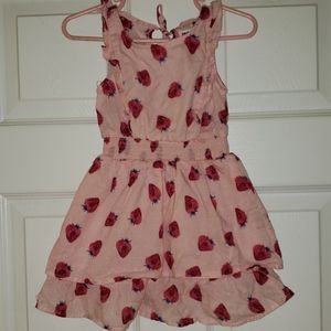 2T pink strawberry dress